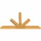 Ekena Millwork Saratoga Rough Sawn Timber Gable Bracket, Western Red Cedar, 84"W x 49"H x 4"D x 6"F, 14/12 Pitch GBW084X49X0406SAR00RWR - alternate 5
